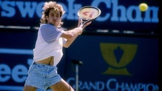 ANDRE AGASSI FUNNY HIGHLIGHTS from the 80s new [upl. by Lothaire718]