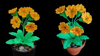 How to crochet Primula VerisCowslip flower [upl. by Nine]