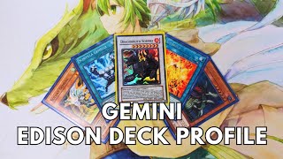 Gemini Edison format deck profile Yugioh [upl. by Kiefer]