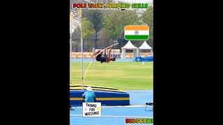 Pole vault jumping competitionarmy bhojpurishortsvideo [upl. by Draude]