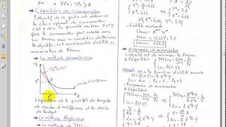 Microéconomie S1 partie 10 quot léquilibre de consommateur  la méthode de substitution maximisation quot [upl. by Notaek]