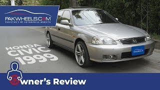 Honda Civic 1999 Owners Review Price Specs amp Features  PakWheels [upl. by Aivatra498]