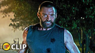 X24 vs Henchmen  Logan 2017 Movie Clip HD 4K [upl. by Crescint864]