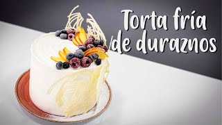 Torta Fría De Duraznos húmeda y Esponjosa [upl. by Adnerol]