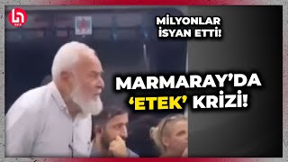 Marmarayda etek giyen kadına hakaret etti Hızını alamayınca yanındaki gençlere küfürler savurdu [upl. by Rayford334]