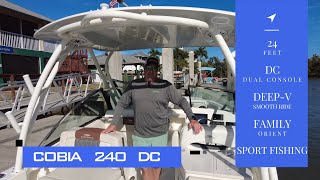 2021 Cobia Dual Console DC with Eric  Woodard Marine [upl. by Jentoft]