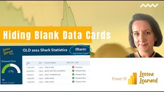 Hiding Blank Data Cards in Power BI [upl. by Negiam]