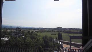 Hollywood Action Tower freefall drop tower onride HD POV Movieland Studios Italy [upl. by Shelman]