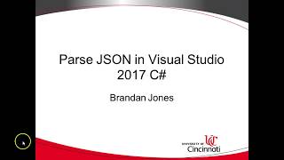 Read amp Parse JSON into objects in C Visual Studio 2017 [upl. by Bodwell647]