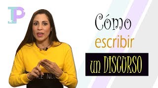 Cómo escribir un DISCURSO [upl. by Prior]