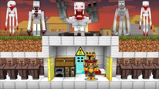 Minecraft ESCAPE SCP UNDERGROUND BUNKER HOUSE MOD  SHY GUY AND SCULPTURE  Minecraft Mods [upl. by Canter319]