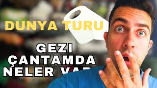 GEZİ ÇANTAMDA NE VAR   DÜNYA TURU ÇANTASI [upl. by Eudora]