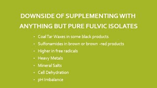 Downside of HumicFulvic Minerals Heavy Metals in HumicFulvic Mineral Products [upl. by Shore]