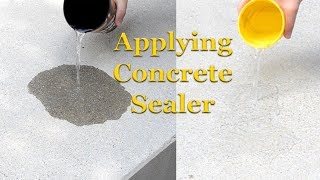 Applying Concrete Sealer  Part 3 – Sealing Concrete [upl. by Hagen671]