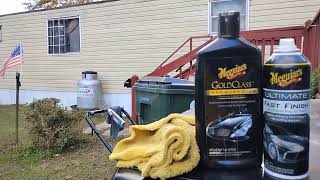 meguiars ultimate 🥏 fast finish mixed with meguiars Gold class wax [upl. by Feilak]