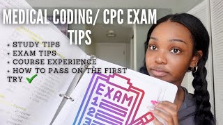 PASSING THE CPC MEDICAL CODING EXAM  study tips exam tips pre reqs [upl. by Anyt]