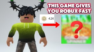 This is the BEST DONATION GAME in Roblox GET ROBUX FAST [upl. by Yrred]