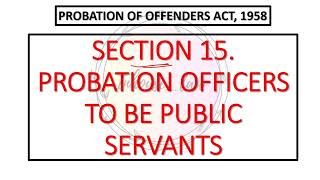 SECTION 15  PROBATION OF OFFENDERS ACT 1958 [upl. by Teemus440]