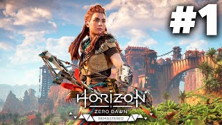 HORIZON ZERO DAWN REMASTERED Gameplay Walkthrough Part 1  STUNNING GAME PS5 4K 60fps [upl. by Damek]