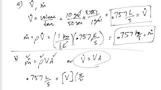 Thermodynamics  51 Mass and Volumetric flow rate example 1 [upl. by Aryc]