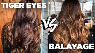 BALAYAGE VS TIGER EYES  DANIELA MURIEL [upl. by Giustina]