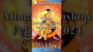 Widder SPIRITUALITÄT ✨ Horoskop Februar 2024 [upl. by Repsihw]