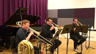 Suite for Three Trombones mvmt 1 by David Mecionis  Skyline Bones New Music Workshop 24 [upl. by Yentroc324]