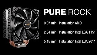 Installation Pure Rock AMD amp Intel  be quiet [upl. by Alahc461]