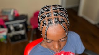 Box Braids for menboys with short hair  cut shampoo condition style amp length check [upl. by Slrahc]