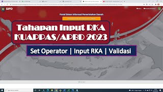 Cara Input RKA 2023  Input Rincian Belanja Sub Kegiatan KUAPPAS 2023  APBD Tahun 2023 di SIPD [upl. by Eisnyl37]