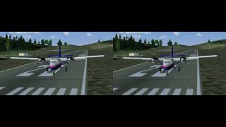 FlightGear 3D Video Test using YouTubes 3D tag [upl. by Delano]