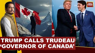 5ive Live With Shiv Aroor Trumps Social Media Jibes At Trudeau Tariff Threat Tensions Rise [upl. by Eenrahc]