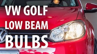 Howto Change low beam headlight bulbs VW Golf Mk6 [upl. by Columba234]