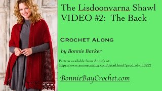 The Lisdoonvarna Shawl VIDEO 2 The Back Section by Bonnie Barker [upl. by Evangelin718]