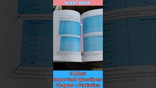 Class 10 Maths Chapter  Statistics Important Questions from NCERT BOOK [upl. by Adnovay]