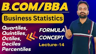 Quartiles Quintiles Octiles Deciles and Percentiles Formulas  Business Statistics Lecture14 [upl. by Shanan]