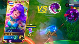 ANNOYING ANGELA😫  SPRINGTIDE  FLORYN GAMEPLAY  MLBB [upl. by Nyral822]