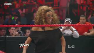 WWE Raw 09 28 09 Rosa Mendes vs Mickie James [upl. by Jere411]