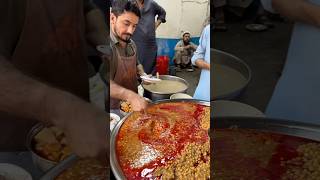 Peshawari Huge Chana Lobia Chole Taali  Desi Chole Nashta  Rs 80 Plate  People Mandi Peshawar [upl. by Ydnagrub]