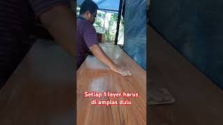 Tahapan finishing lasur kayu jati [upl. by Simpkins]