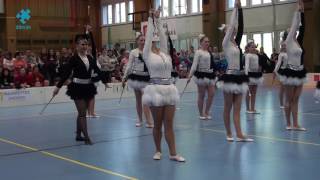 2017 04 30 MAJORETTES CHODOV 2017  37  TS Magicstar Cheb  Black and White Swan [upl. by Ledairam]