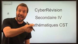 CyberRévision 2018  Mathématiques — Examen du ministère de secondaire 4 CST [upl. by Ramat756]