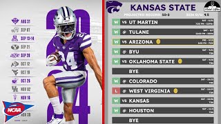 2024 Kansas State Wildcats Football Schedule [upl. by Laicram]