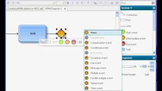 BPMN 2 Placing throwing events [upl. by Zetta32]