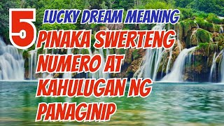 5 PINAKA SWERTENG KAHULUGAN AT NUMERO NG PANAGINIP 5 LUCKY NUMBER AND MEANING OF DREAM [upl. by Danie]