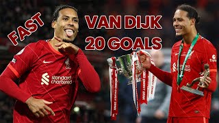 Virgil Van Dijk 20 GOALS for LIVERPOOL [upl. by Britni949]