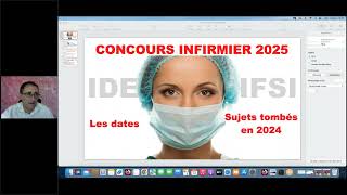 Préparation à distance aux concours dinfirmière 2025 Les dates des concours IFSI les sujets 2024 [upl. by Yboc]