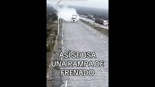 Así se usa una rampa de frenado en las autopistas [upl. by Illyes927]