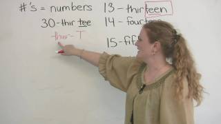 English Pronunciation How to pronounce numbers [upl. by Enninaej]