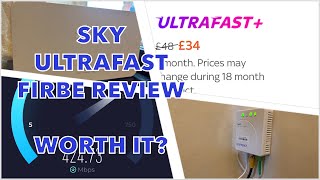 UK Sky Full Fibre Broadband Review  500mbs [upl. by Charles]